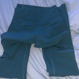 size 0, blue lululemon, 28 inch, align leggings, high rise